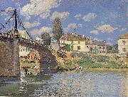 Alfred Sisley Bridge at Villeneuve la Garenne. oil